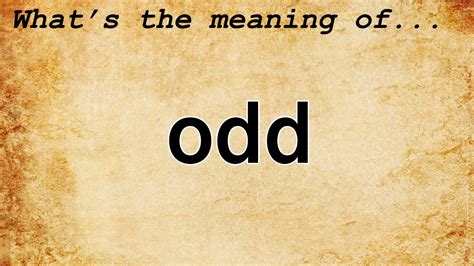 odds traduzione|odd meaning in english.